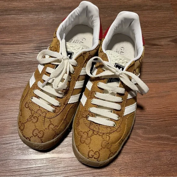 Gucci Brown and Red Sneakers